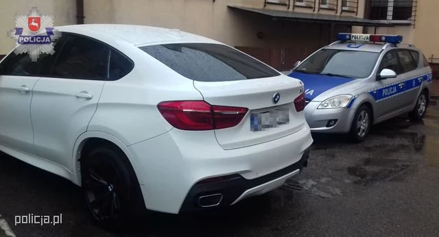 BMW X6 zostało zabezpieczone przez policję