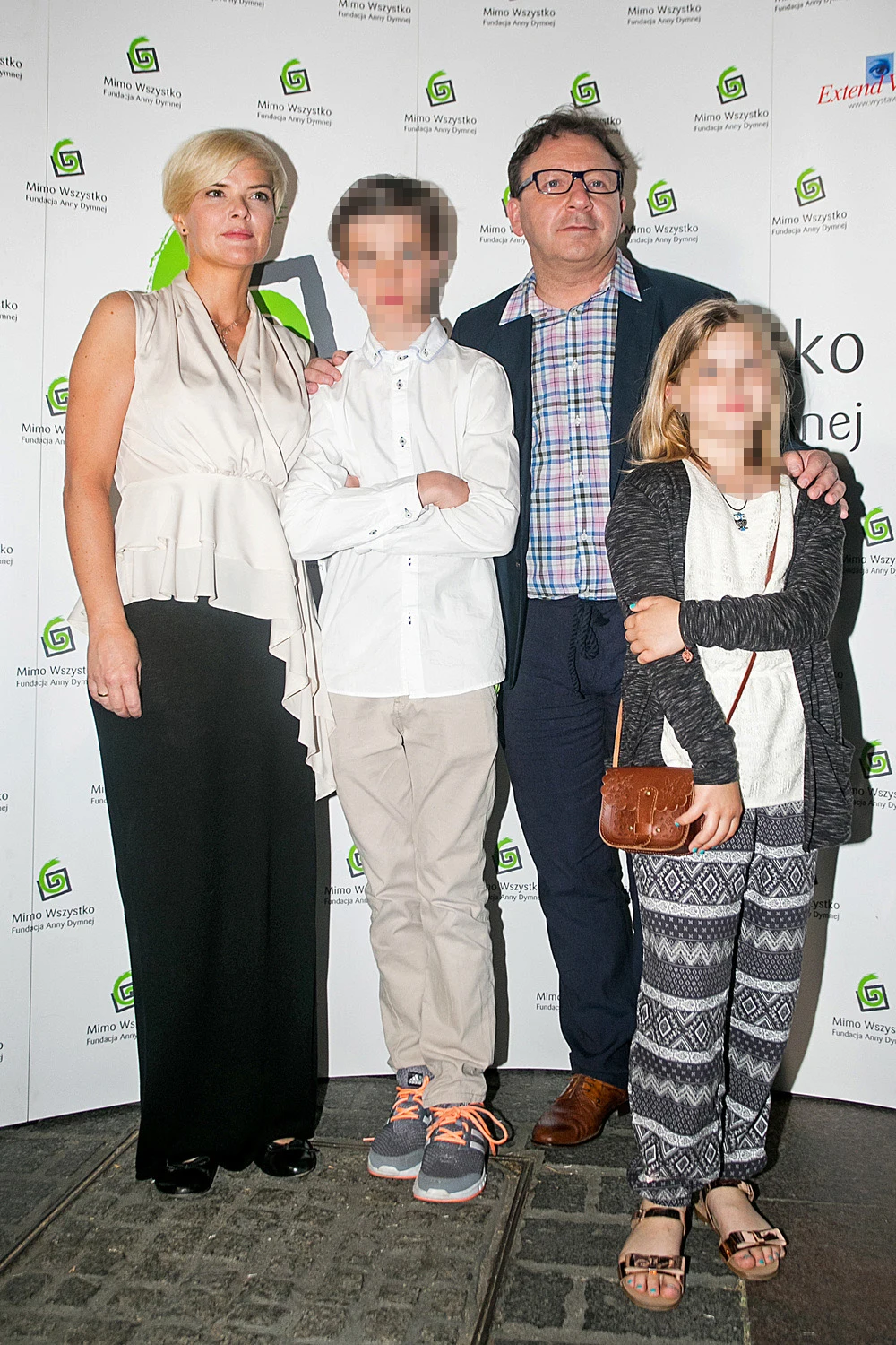 Zamachowska z mężem i dziećmi Zamachowska z mężem i dziećmi