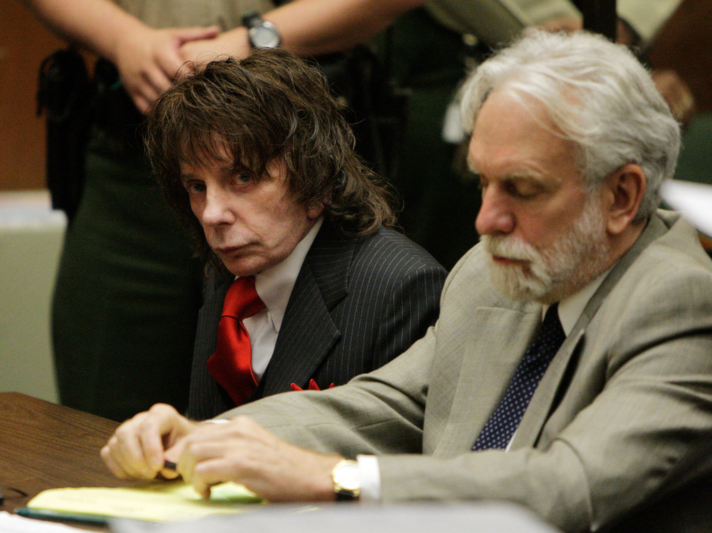 Phil Spector w trakcie procesu w 2009 roku