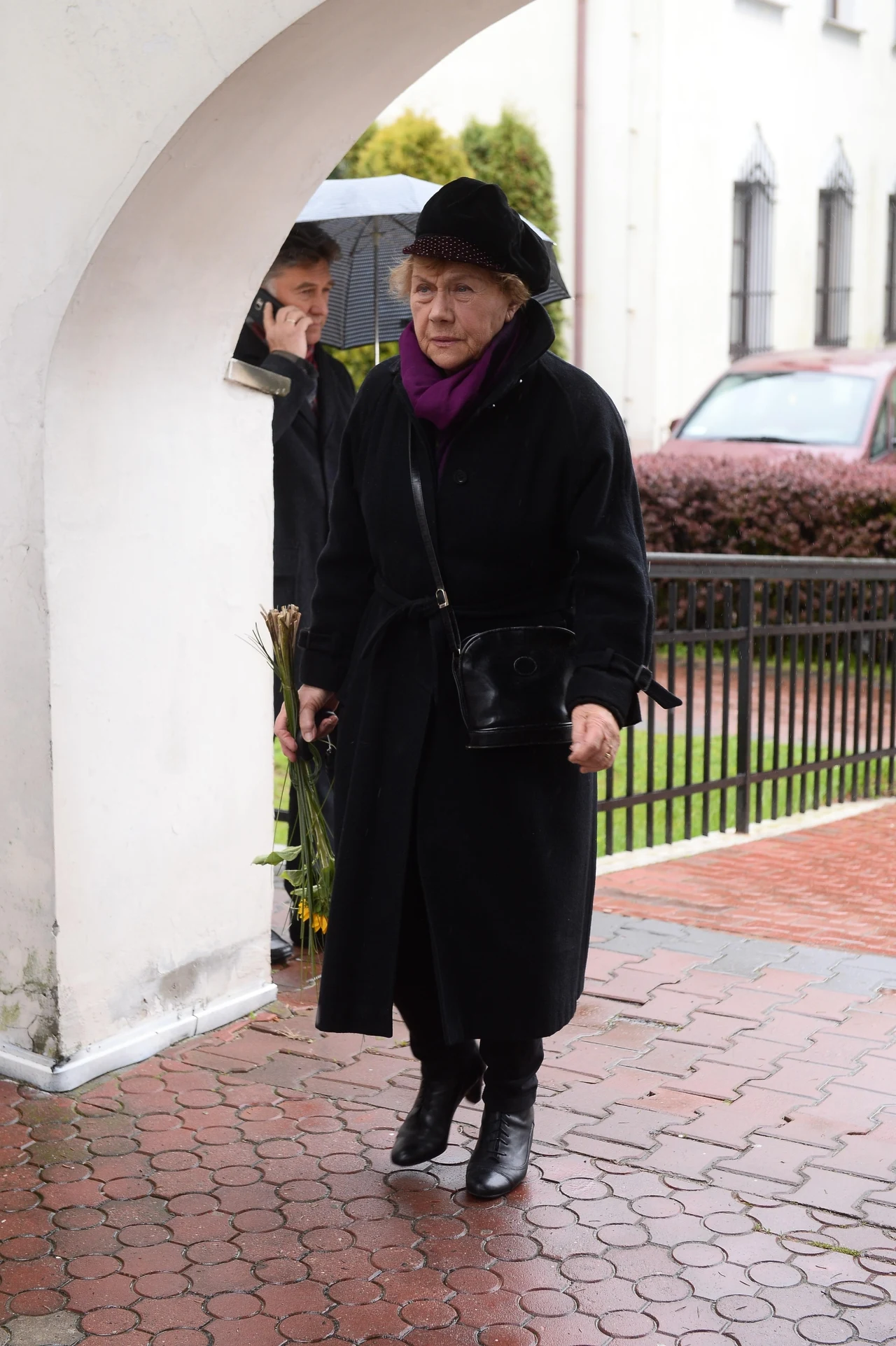 Pogrzeb Witolda Pyrkosza - Teresa Lipowska Pogrzeb Witolda Pyrkosza - Teresa Lipowska