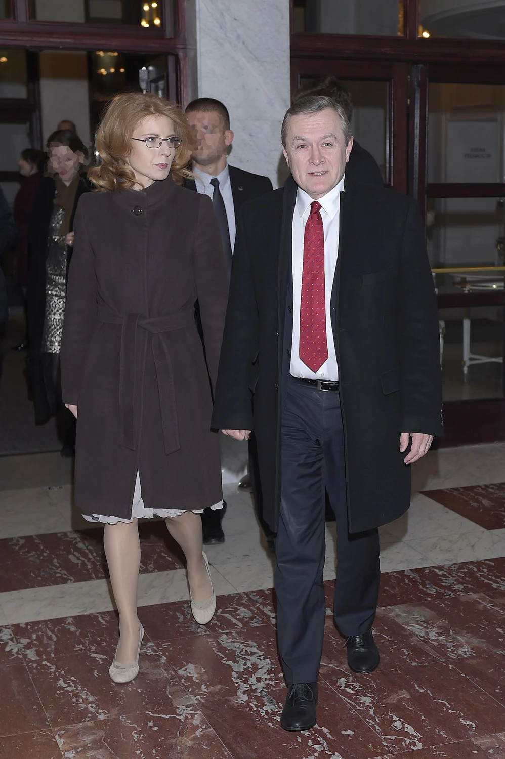 Piotr Gliński z żoną Piotr Gliński z żoną