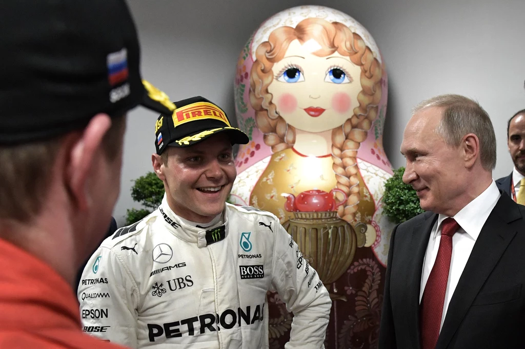 Władimir Putin i Valtteri Bottas 