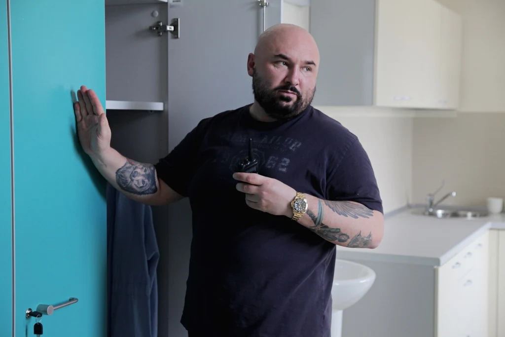 Patryk Vega na planie filmu "Botoks"