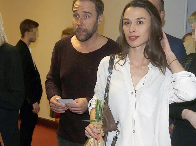 Łukasz Nowicki z żoną Łukasz Nowicki z żoną