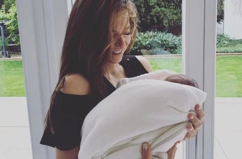 Ania Lewandowska z Klarą Ania Lewandowska z Klarą