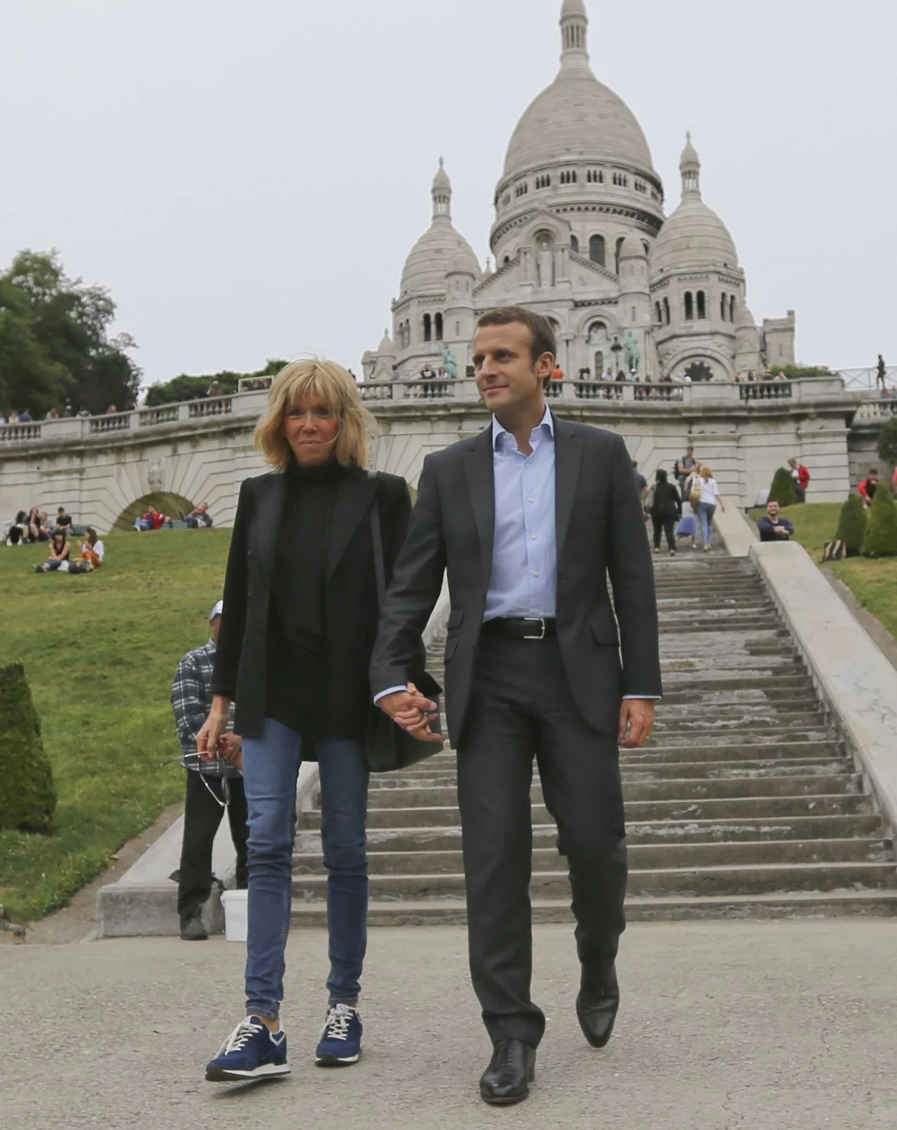 Brigitte Trogneux z mężem Brigitte Trogneux z mężem