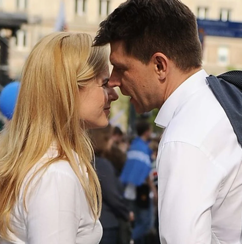 Ryszard Petru i Joanna Schmidt na Marszu Wolności Ryszard Petru i Joanna Schmidt na Marszu Wolności