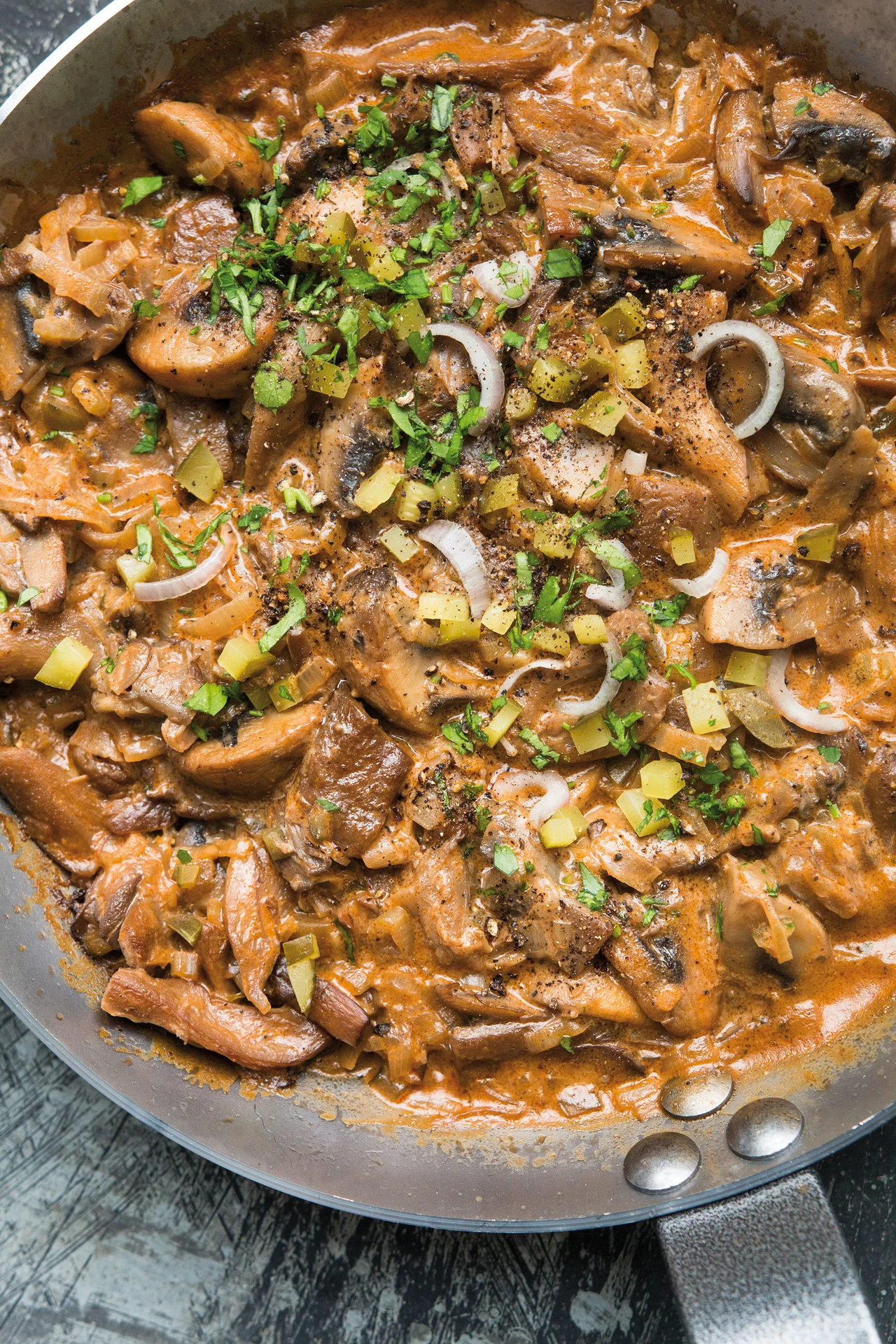 Grzybowy Stroganow