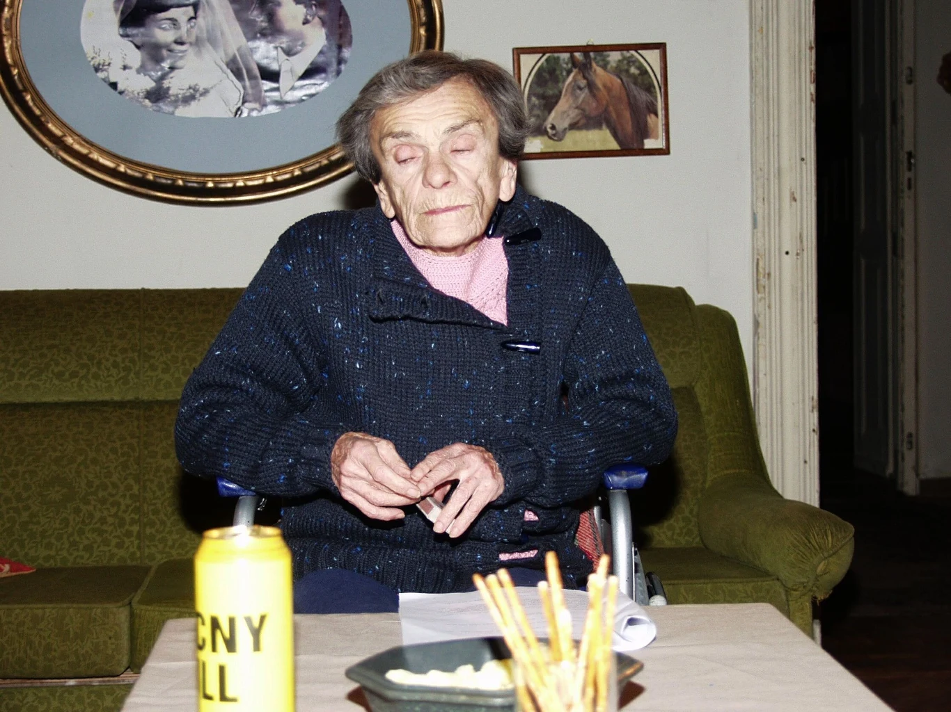 Krystyna Feldman na planie serialu "Świat według Kiepskich"