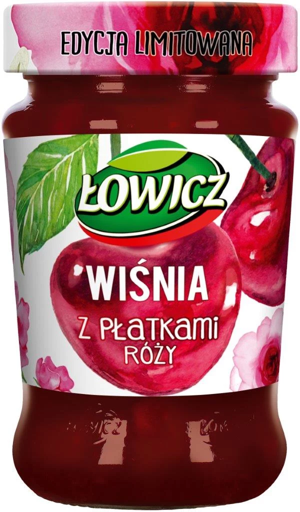 Wiśnia z płatkami róży Wiśnia z płatkami róży