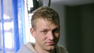 Michał Rolnicki na planie serialu "Samo Życie"