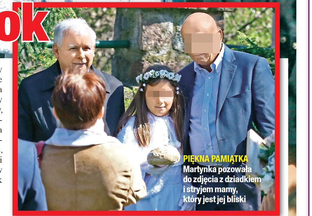 Jarosław Kaczyński na komunii Martynki był w świetnym humorze! Jarosław Kaczyński na komunii Martynki był w świetnym humorze!