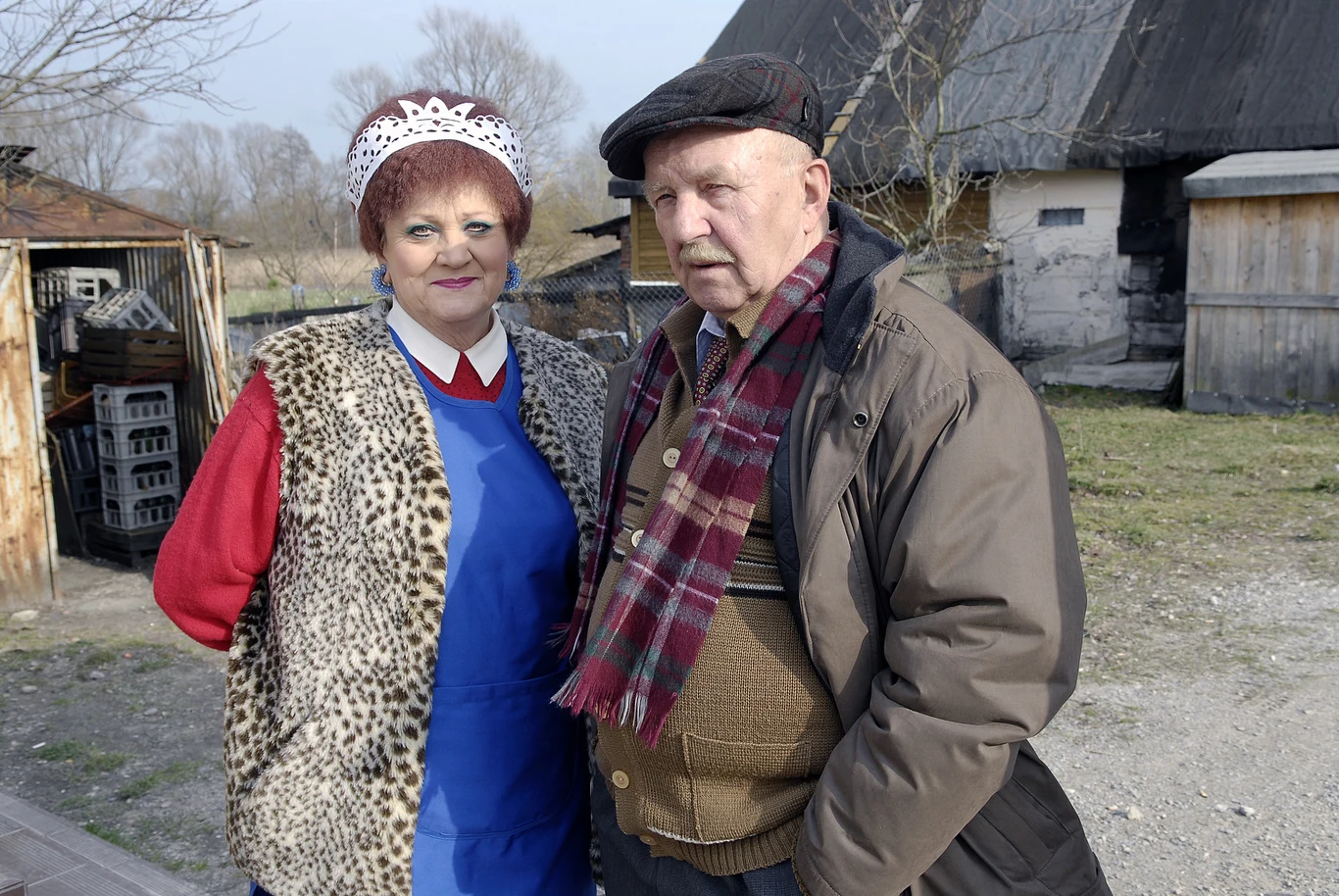 Jerzy Turek na planie "Złotopolskich, 2008 rok