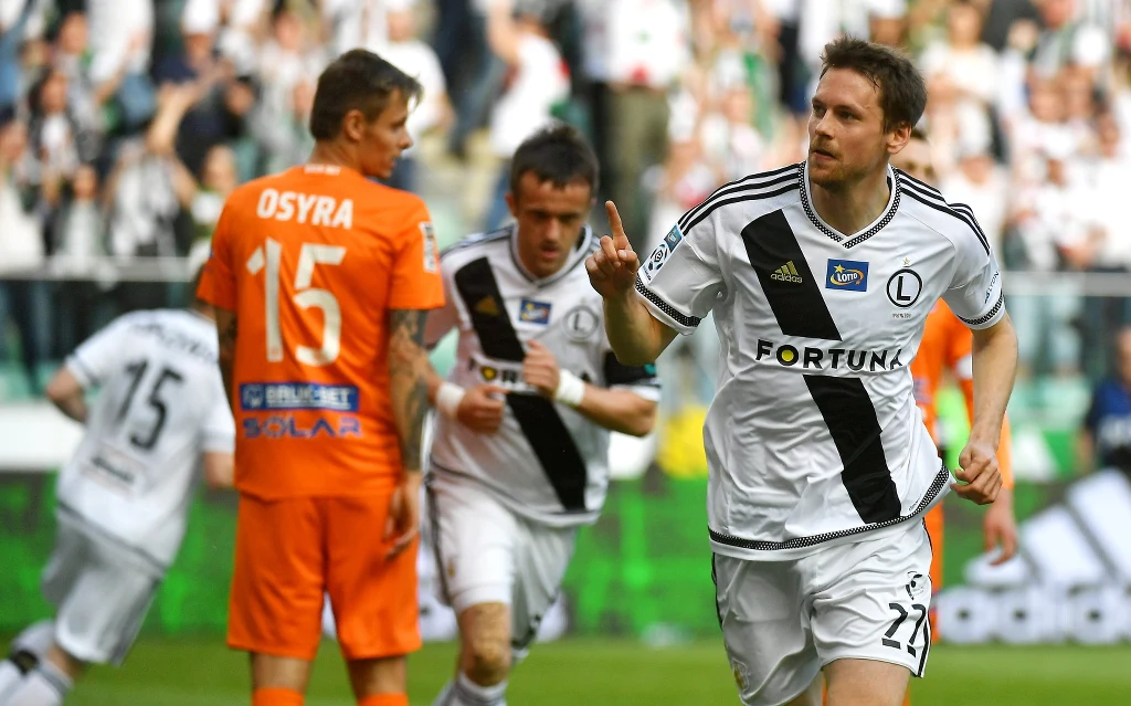 Legia Warszawa pokonała 6-0 Bruk-Bet Termalicę Nieciecza w 33. kolejce Lotto Ekstraklasy