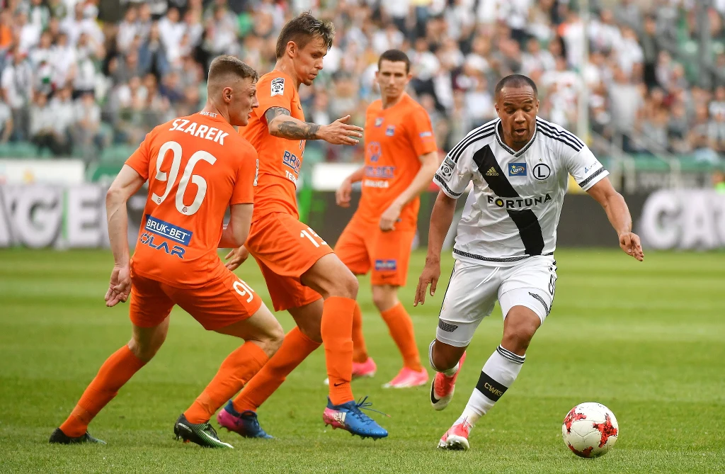 Legia Warszawa pokonała 6-0 Bruk-Bet Termalicę Nieciecza w 33. kolejce Lotto Ekstraklasy