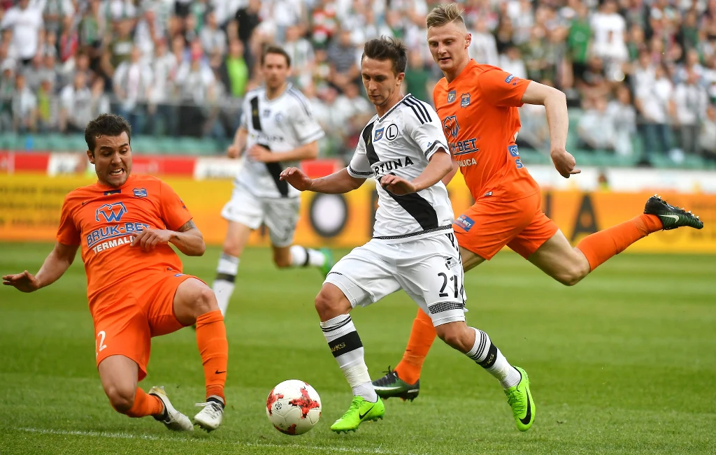 Legia Warszawa pokonała 6-0 Bruk-Bet Termalicę Nieciecza w 33. kolejce Lotto Ekstraklasy