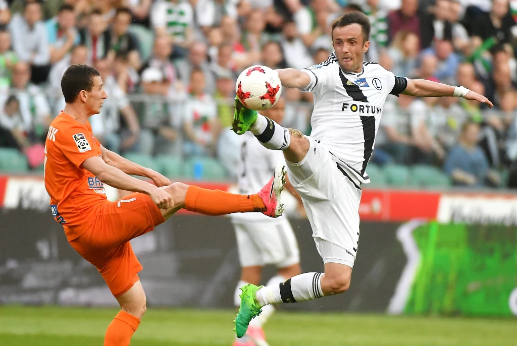 Legia Warszawa pokonała 6-0 Bruk-Bet Termalicę Nieciecza w 33. kolejce Lotto Ekstraklasy