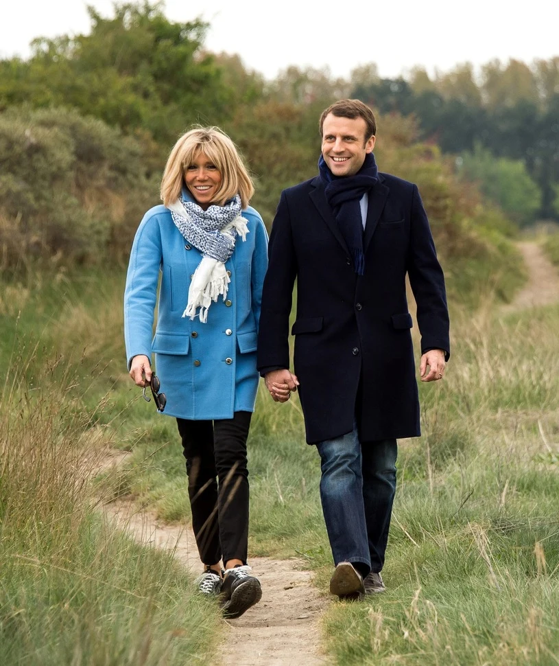 Emmanuel Macron i Brigitte Trogneux Emmanuel Macron i Brigitte Trogneux