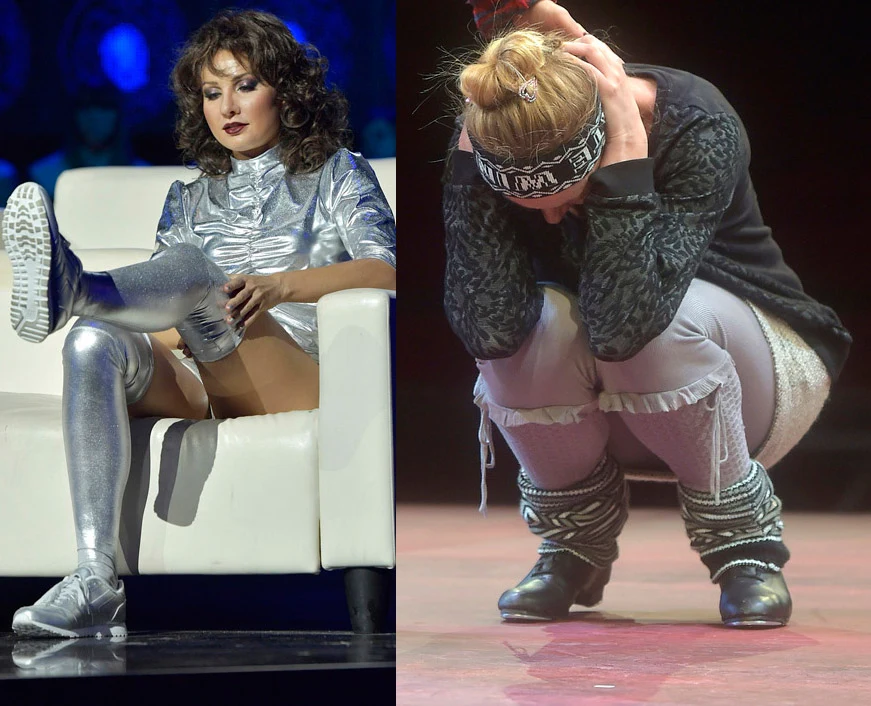 Joanna Moro w "Twoja twarz brzmi znajomo" oraz spektaklu "Lekcje stepowania"