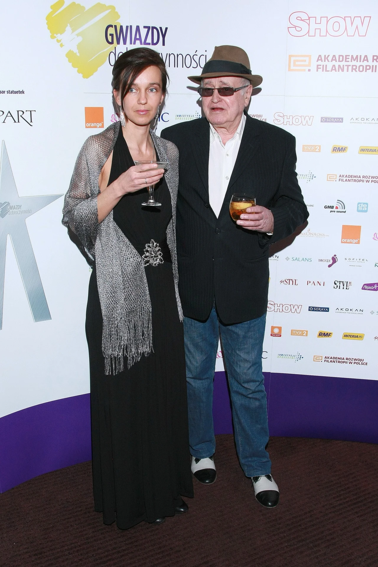 Jan Nowicki z córką Sajaną