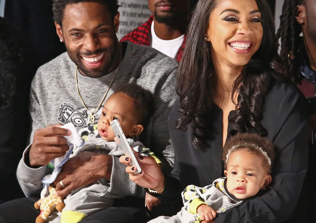 Antonio Cromartie z żoną i najmłodszymi dziećmi