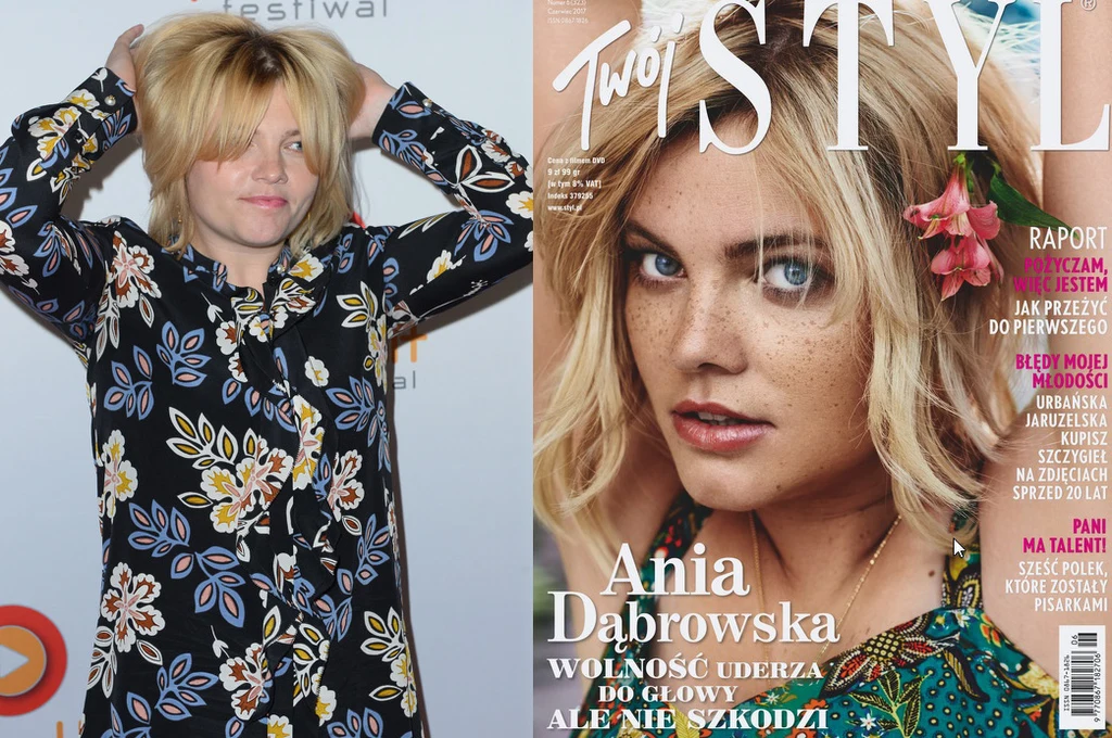Ania Dąbrowska na okładce "Twojego Stylu"