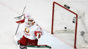 Bramkarz reprezentacji Białorusi Kevin Lalande