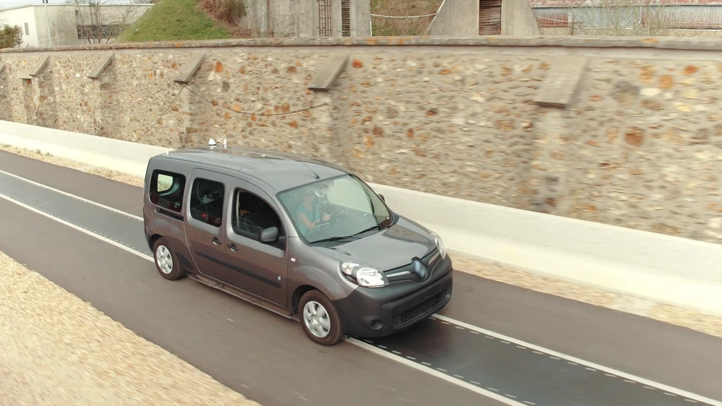 Renault Kangoo Z.E. na odcinku testowym