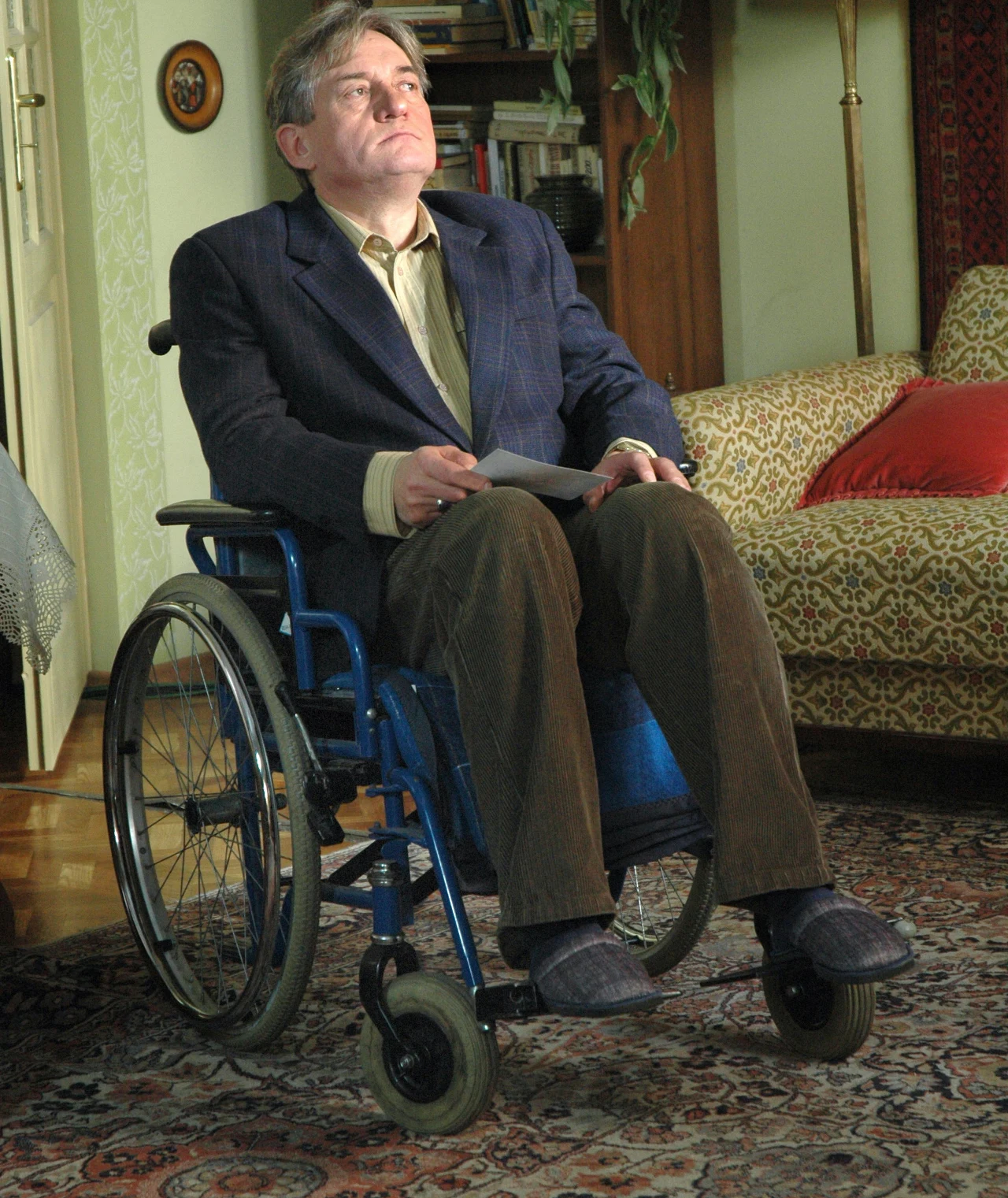 Marek Frąckowiak na planie "Plebanii"