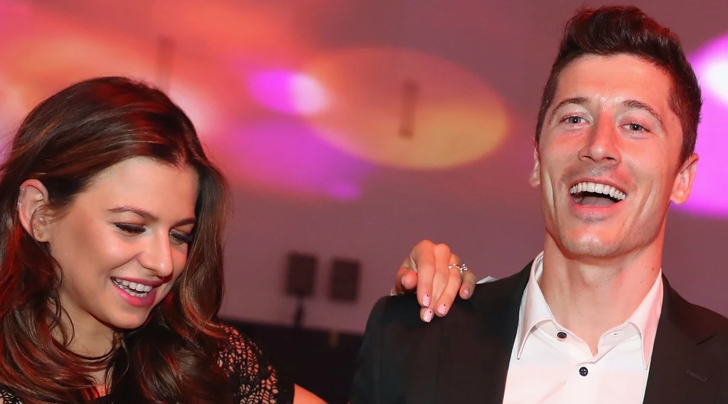 Anna i Robert Lewandowscy na imprezie Bayernu Anna i Robert Lewandowscy na imprezie Bayernu