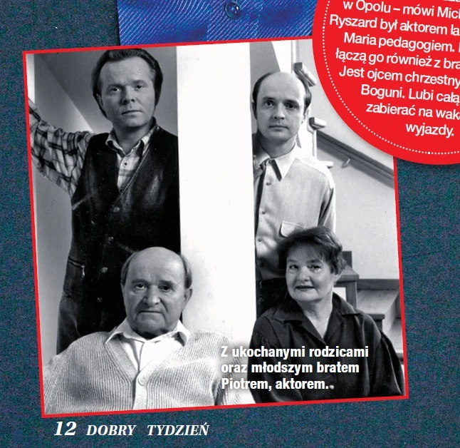 Michał Bajor z rodziną