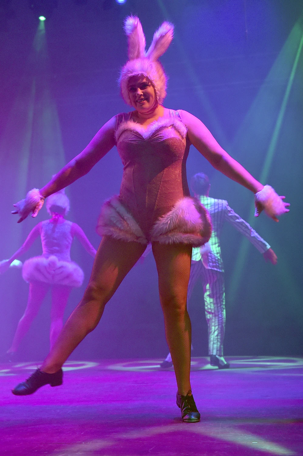 Elżbieta Romanowska w spektaklu "Lekcja Stepowania"