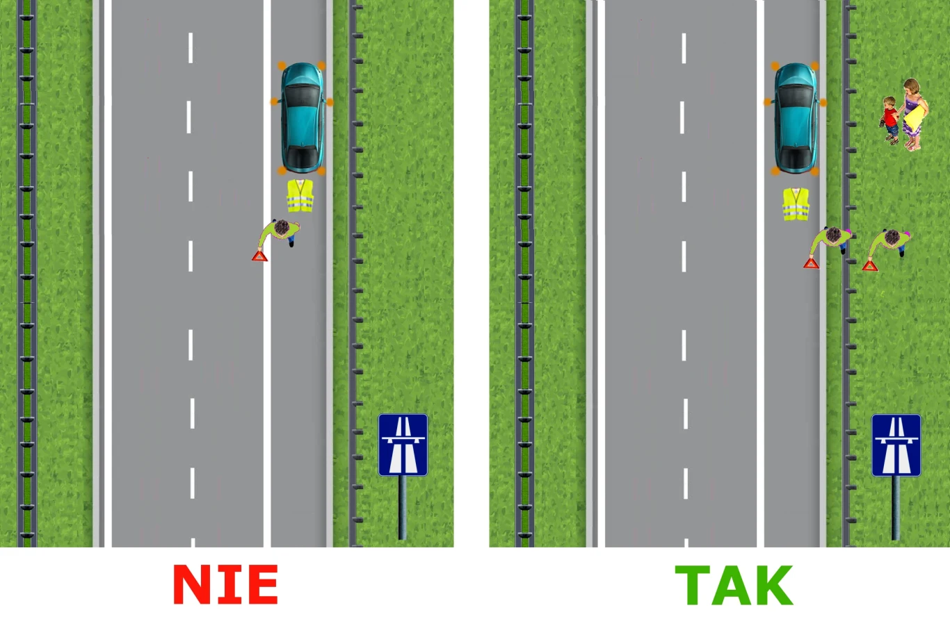 Bardzo ważne jest to, aby być widocznym z daleka