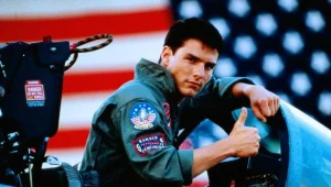 Tom Cruise w filmie "Top Gun" (1986)
