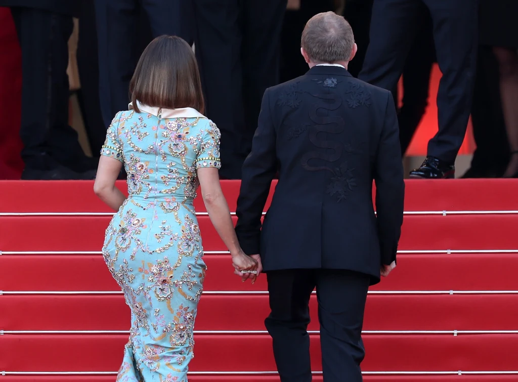 Salma Hayek z mężem w Cannes
