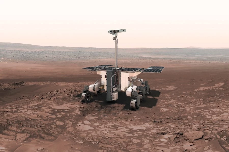 Wizja łazika ExoMars na powierzchni Czerwonej Planety