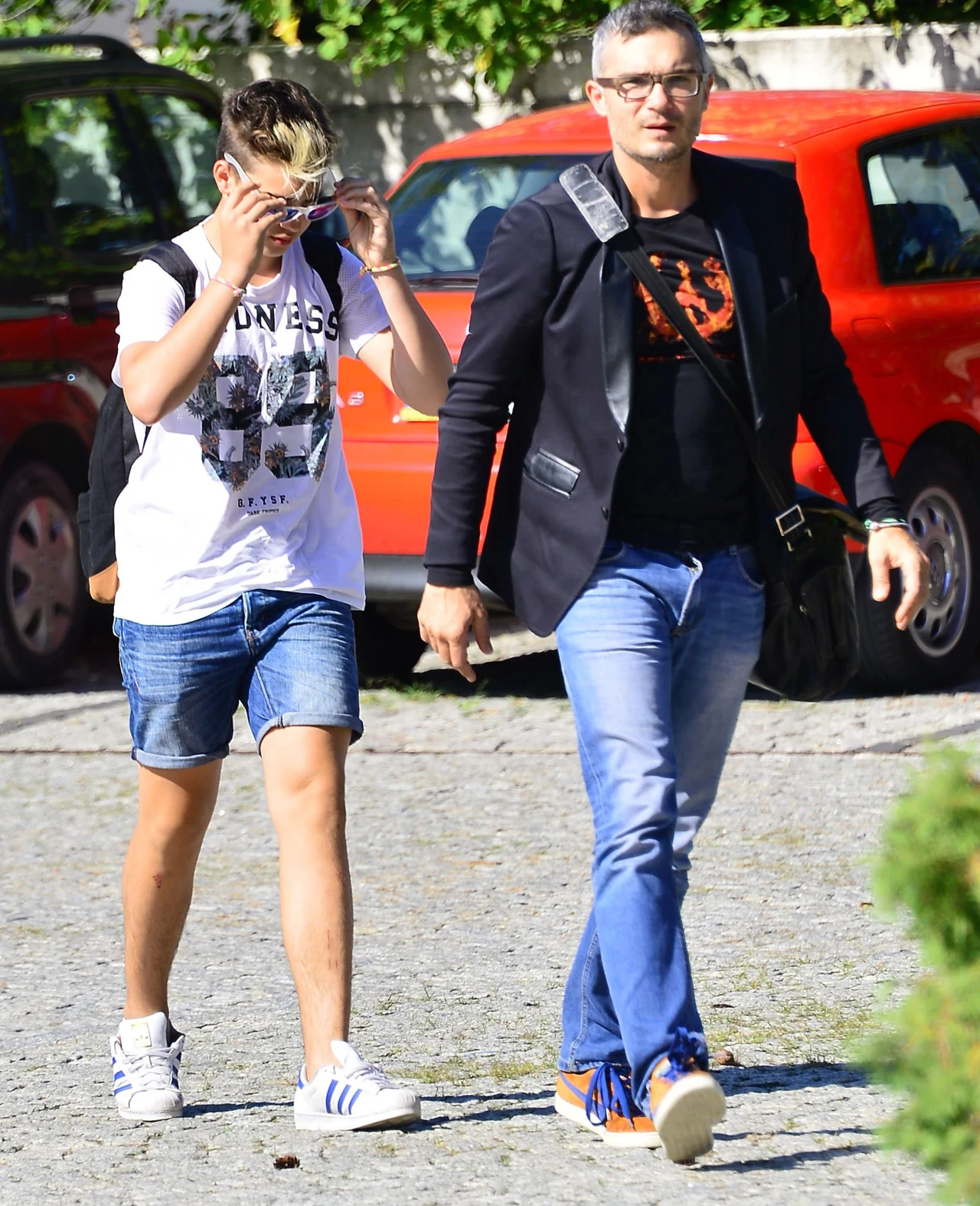 Maciej Myszkowskim z synem Leonem