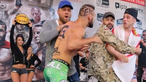 Mateusz Gamrot (z lewej) i Norman Parke