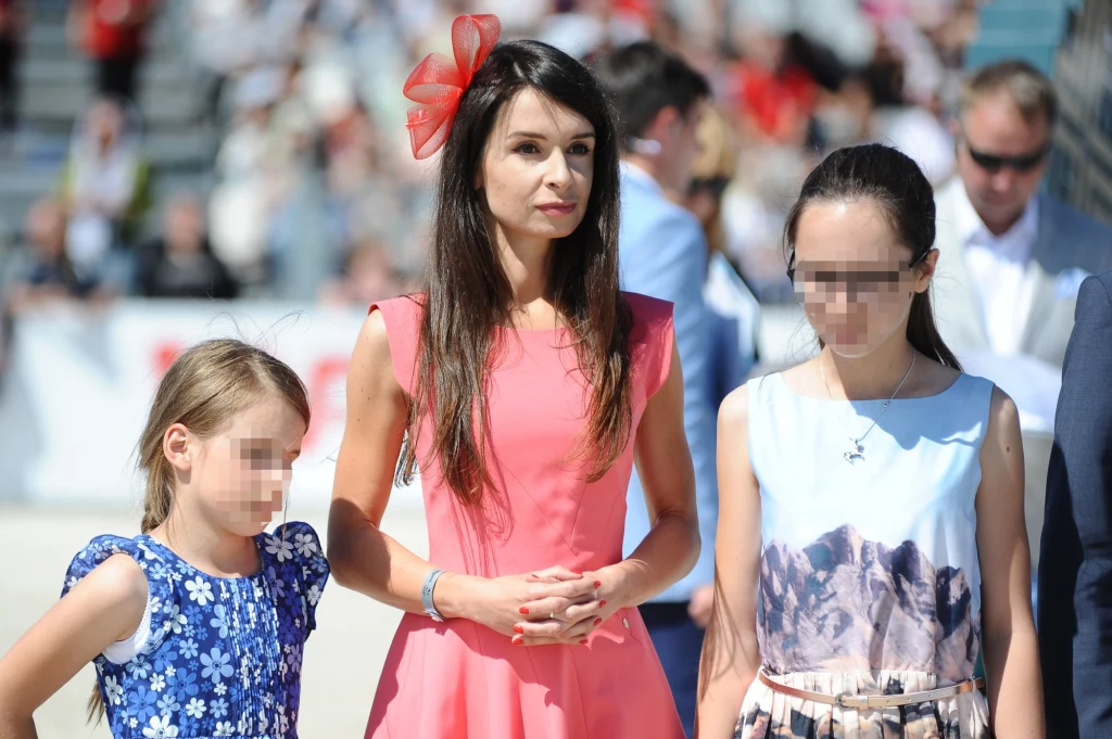 Marta Kaczyńska z córkami Marta Kaczyńska z córkami