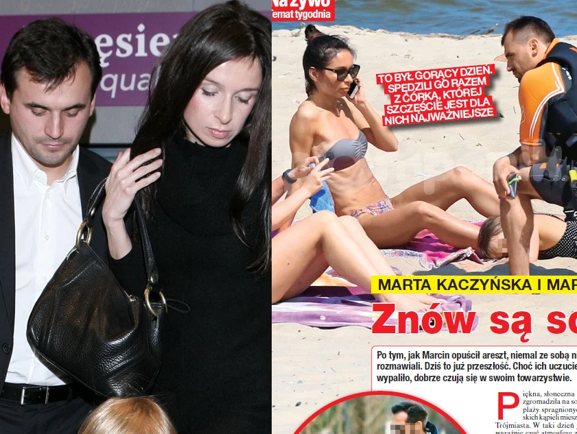 "Na Żywo" opisuje spotkanie Marty Kaczyńskiej i Marcina Dubienieckiego na plaży