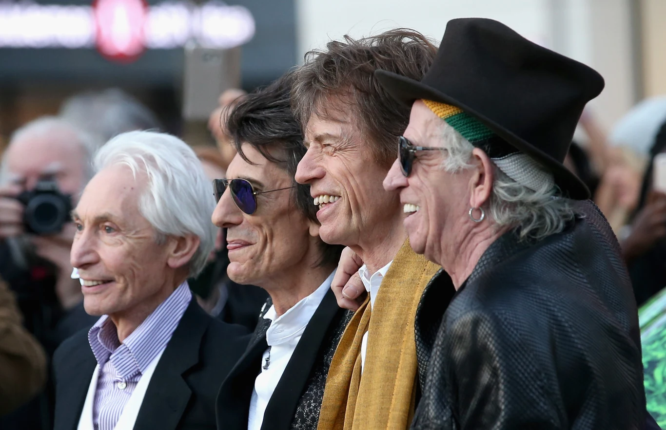 The Rolling Stones w 2016 r.: od lewej Charlie Watts, Ronnie Wood, Mick Jagger i Keith Richards The Rolling Stones w 2016 r.: od lewej Charlie Watts, Ronnie Wood, Mick Jagger i Keith Richards