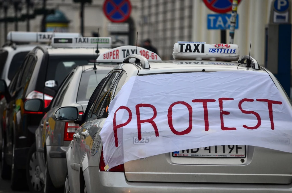 Taksówkarze już nie raz protestowali przeciw nielicencjonowanym przewoźnikom