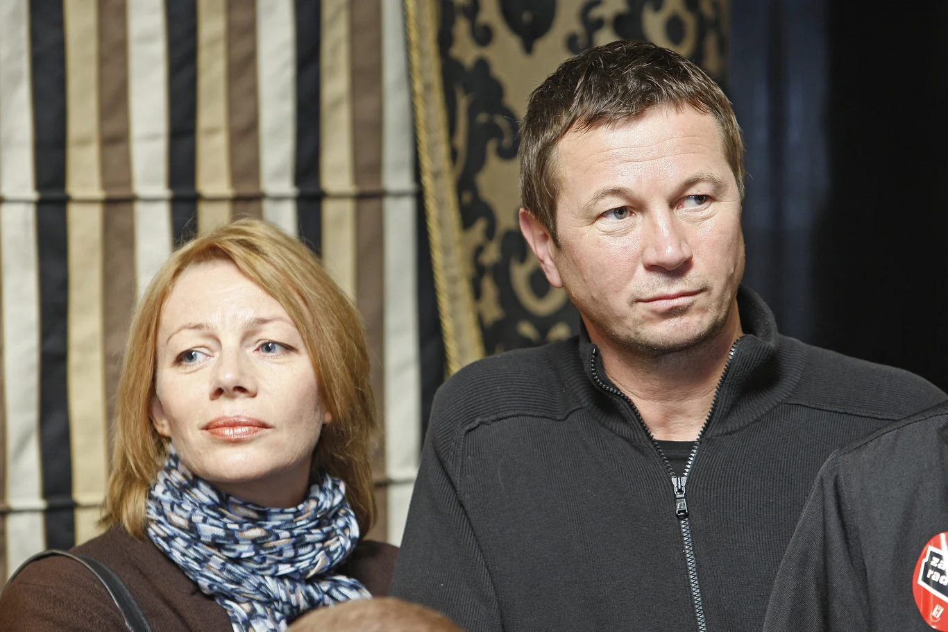 Piotr Cyrwus z żoną