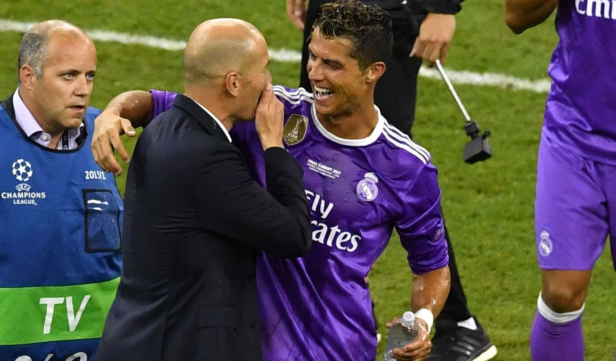 Zinedine Zidane i Cristiano Ronaldo Zinedine Zidane i Cristiano Ronaldo