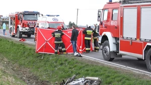 W tym wypadku zginął kierujący jednośladem