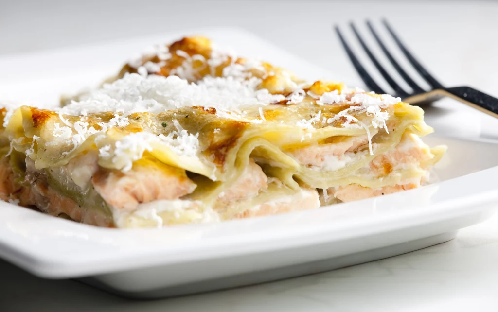 Lasagne z kapustą i łososiem Lasagne z kapustą i łososiem