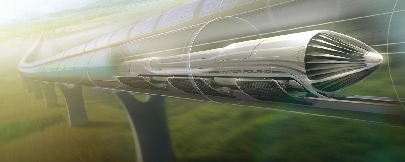 Tak mogłaby wyglądać kapsuła Hyperloop w Polsce (fot. Hyper Poland) Tak mogłaby wyglądać kapsuła Hyperloop w Polsce (fot. Hyper Poland)