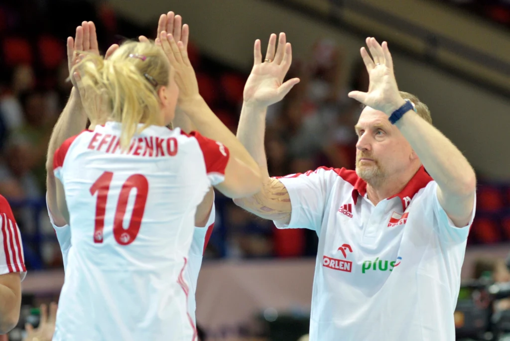 Trener reprezentacji Polski siatkarek Jacek Nawrocki