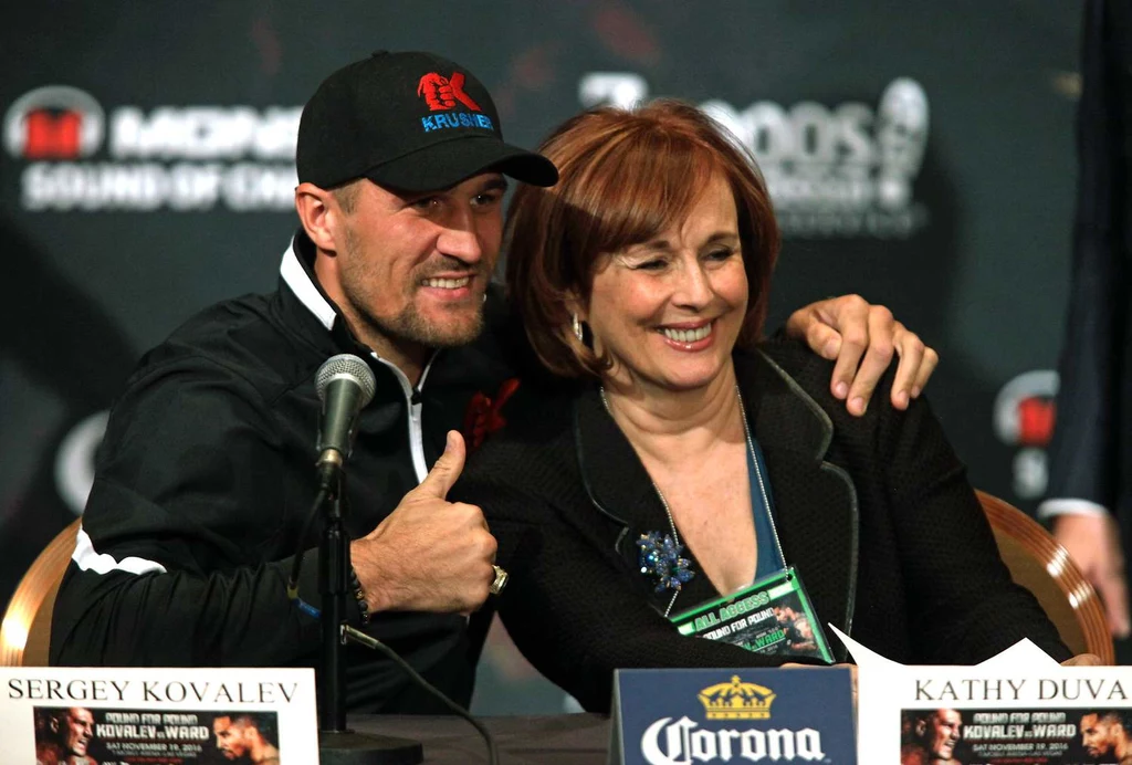 Siergiej Kowaliow i Kathy Duva Siergiej Kowaliow i Kathy Duva