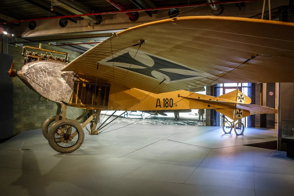 Jeannin "Stahltaube" po renowacji w berlińskim muzeum ze zmienionym numerem na kadłubie - A. 180/14 (źródło: Odkrywca)